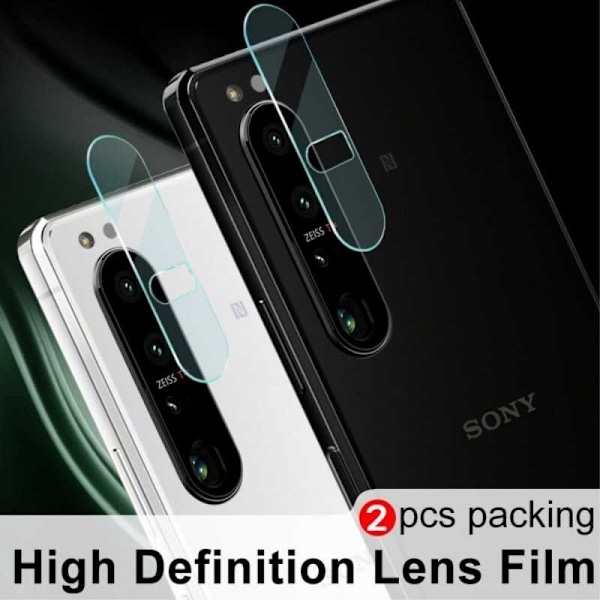 2-PACK Xperia 1 IV Skydd Linsskydd Kameraskydd Transparent