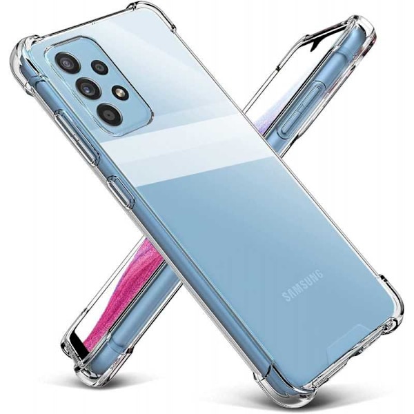 Samsung A23 5G stødabsorberende silikonetui Shockr Transparent