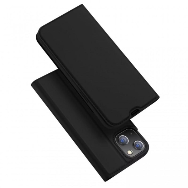iPhone 13 Exclusive Flip Case Smooth-kortspor Black