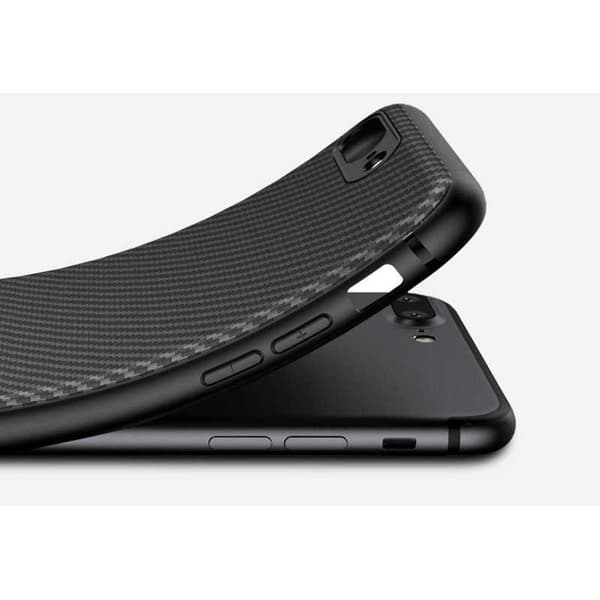 iPhone SE (2020 & 2022) Iskunkestävä FullCarbon-kuori Black