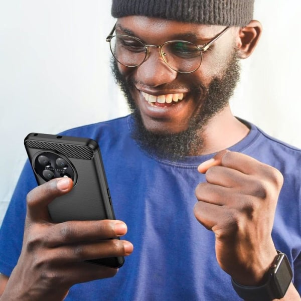 OnePlus 11 5G Stöttåligt Skal SlimCarbon Svart
