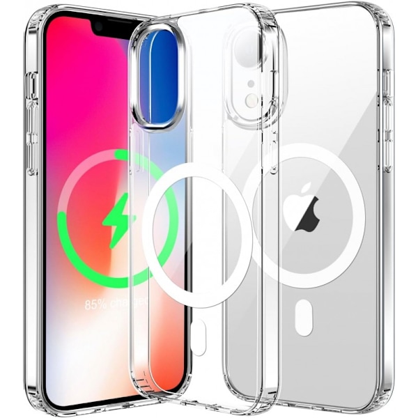iPhone XR Transparent Stötdämpande Skal MagSafe-Kompatibelt Transparent