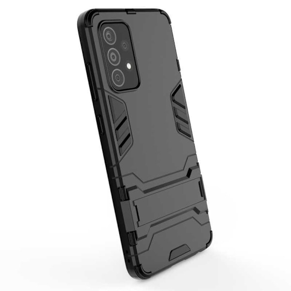 Samsung A52/A52s 4G/5G iskunkestävä kotelo jalustalla ThinArmor Black