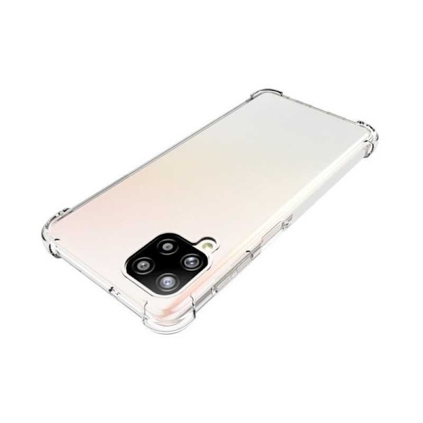 Samsung A12 stødabsorberende silikone Shell Shockr Transparent