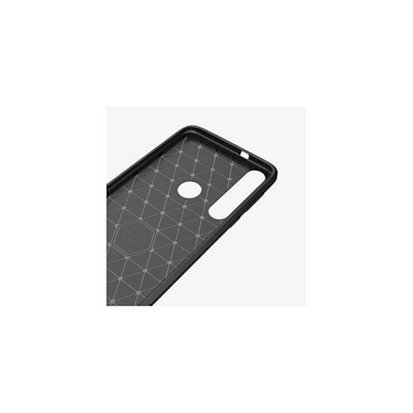 Motorola One Macro Iskunkestävä SlimCarbon -kotelo Black