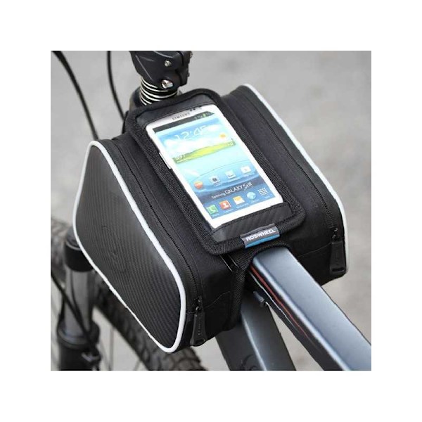 Cykelväska Roswheel ramväska mobilväska Svart