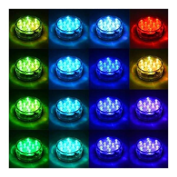 2-PACK Vattentät Dekorativ LED-Belysning Transparent