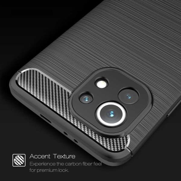 Xiaomi Mi 11 iskunkestävä SlimCarbon kotelo Black