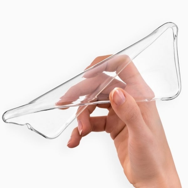 Yksinkertainen Samsung A8 2018 -iskuja vaimentava silikonikuori Transparent