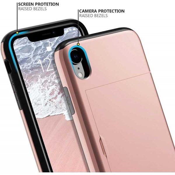 iPhone X / XS Stødsikkert dækkortrum StreetWise - Rose Gold