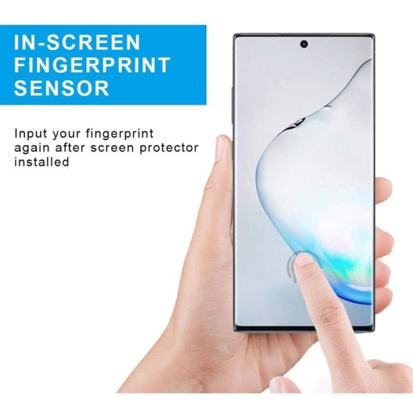 Samsung Note 10 3D 0.26mm 9H herdet glass Transparent