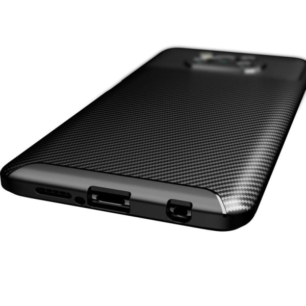 Xioami Poco X3 NFC Iskunkestävä ohut kansi FullCarbon V4 Black