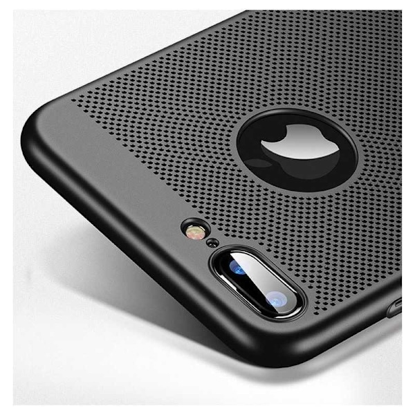 iPhone 7 Plus Iskunvaimennus Erittäin ohut kumipäällysteinen Case Breeze Svart