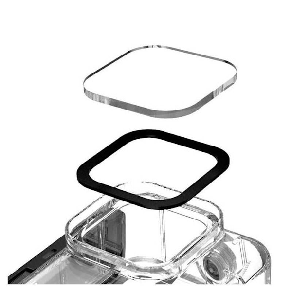 GoPro Hero 9 Sort kamerahus Vandtæt skal Transparent