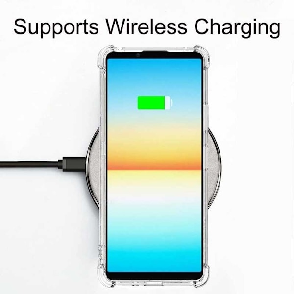 Xperia 10 V stødabsorberende silikonetui Shockr Transparent