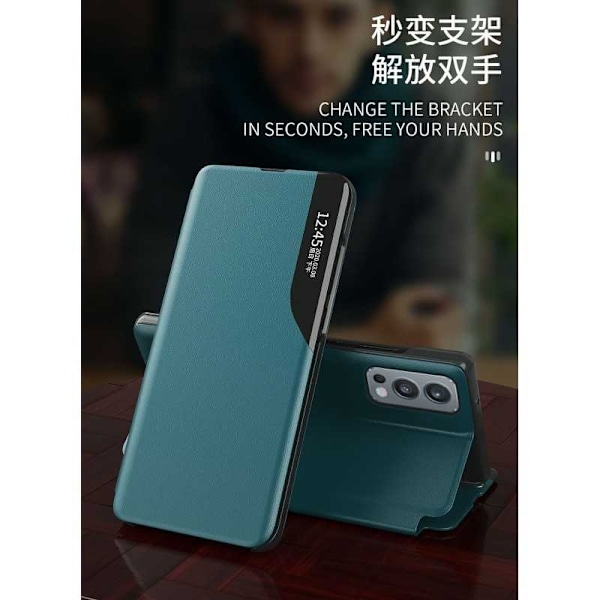 OnePlus Nord 2 5G Case Tech-Protect Smart View - musta Black