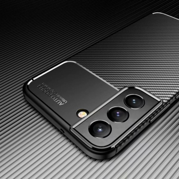 Samsung S22 Iskunkestävä ohut kansi FullCarbon V4 Black