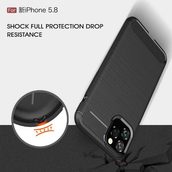 iPhone 11 Pro Max Shockproof Shell SlimCarbon Black