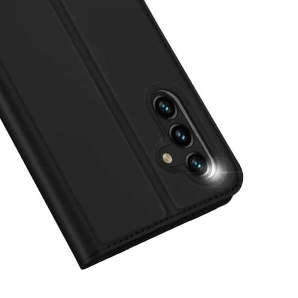 Samsung A34 5G Flip Case Smooth -korttipaikka Black