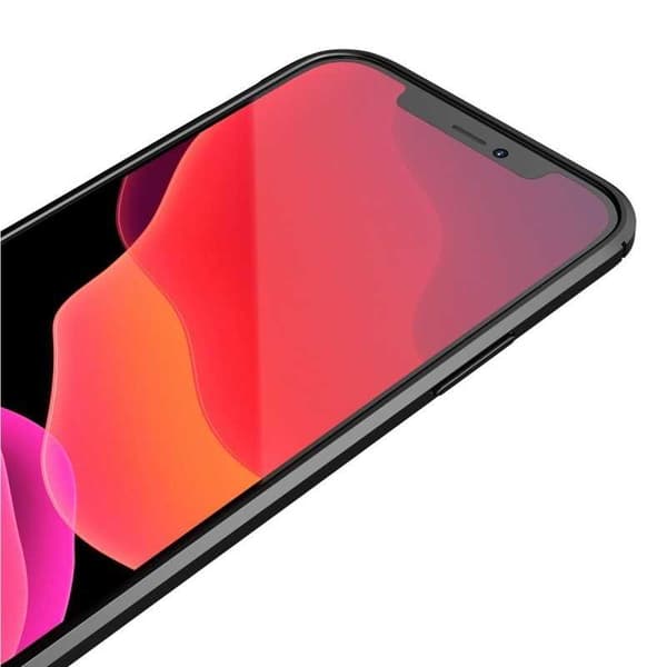 iPhone 13 Pro Stöttåligt & Stötdämpande Skal LeatherBack Svart