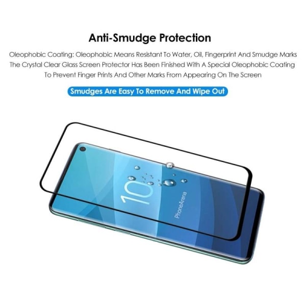 2-PACK Samsung S10e FullFrame 0,26mm 3D 9H karkaistu lasi Transparent