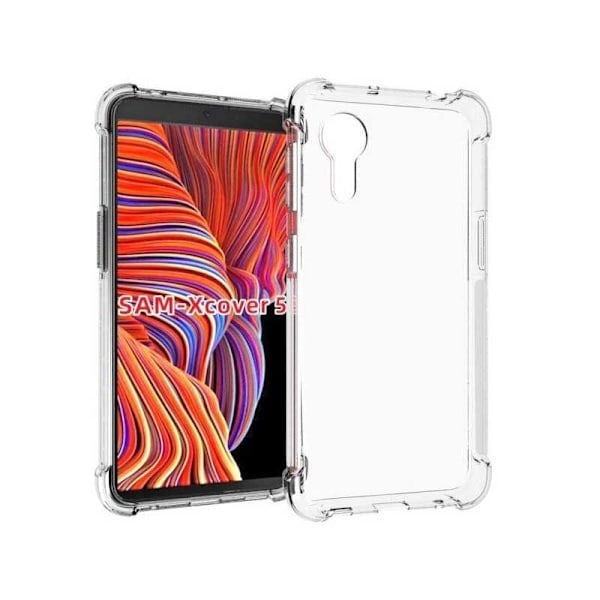 Samsung Xcover 5 iskuja vaimentava silikonikotelo Shockr Transparent