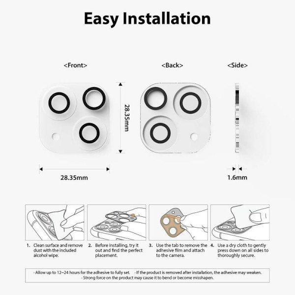 2-PACK iPhone 14 Max beskyttelse Objektivbeskyttelse Kamerabeskyttelse Transparent
