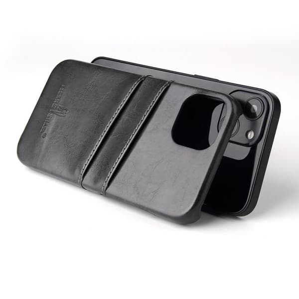 iPhone 14 Max iskuja vaimentava korttipidike Retro Black