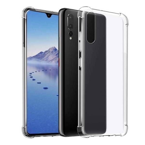 Huawei P30 stødabsorberende silikone Shell Shockr Transparent