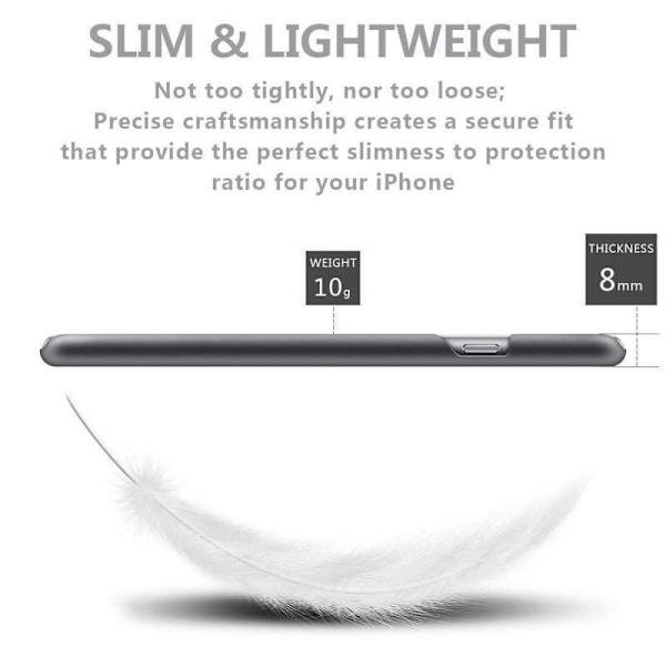 iPhone XS Max Stødabsorberende ultratyndt gummibelagt etui Breeze Black