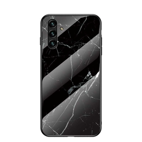Samsung A54 5G Marble Shell 9H hærdet glasbagside Glassback V2 Emerald Green