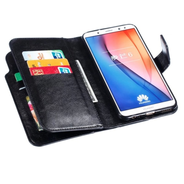 Huawei Mate 10 Lite praktisk tegnebogscover med 12-bakker Array V4 Black