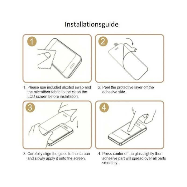 2-PACK Xperia 10 Tempered Glass 0,26mm 9H Fullframe Transparent