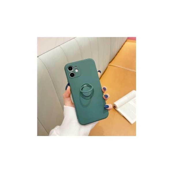 iPhone 12 Mini Stöttåligt Skal med Ringhållare CamShield Grön