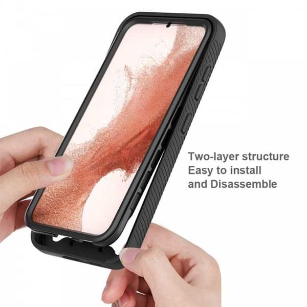 Samsung S23 Plus Heltäckande Premium 3D Skal ThreeSixty Transparent
