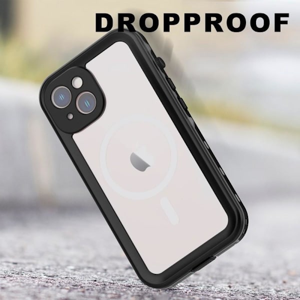 iPhone 14 Heltäckande Vattentät Premium Skal - 2m Transparent