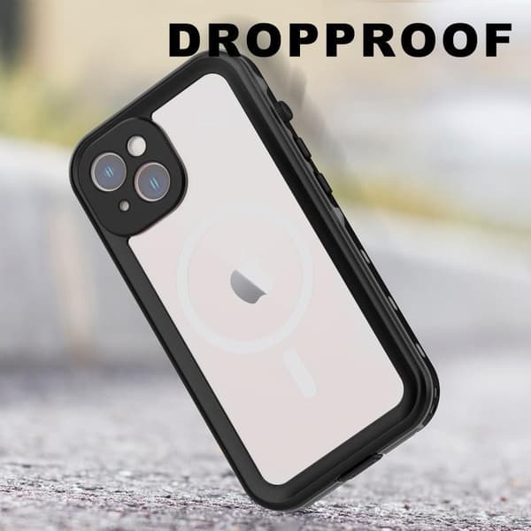 iPhone 14 Täysi peittävä vedenpitävä Premium Shell - 2m Transparent