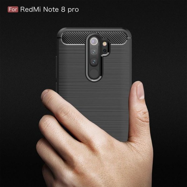 Xiaomi Redmi Note 8 Pro Støtsikker SlimCarbon-etui Black