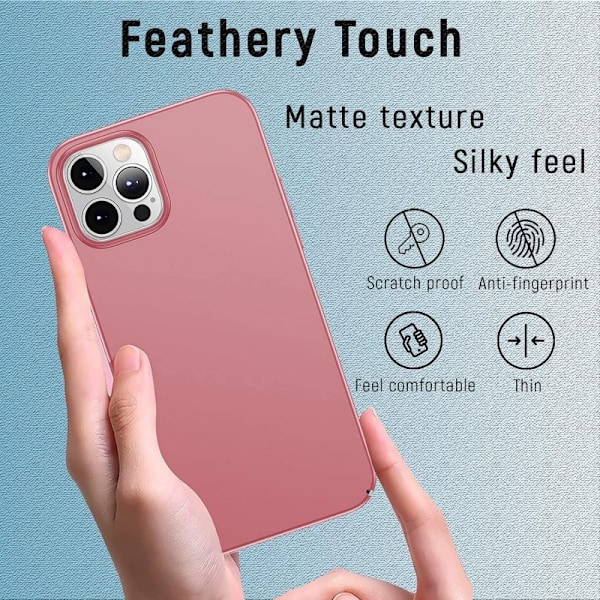 iPhone 16 Pro Max Ultratunt Lätt Skal Basic V2 Rosenguld