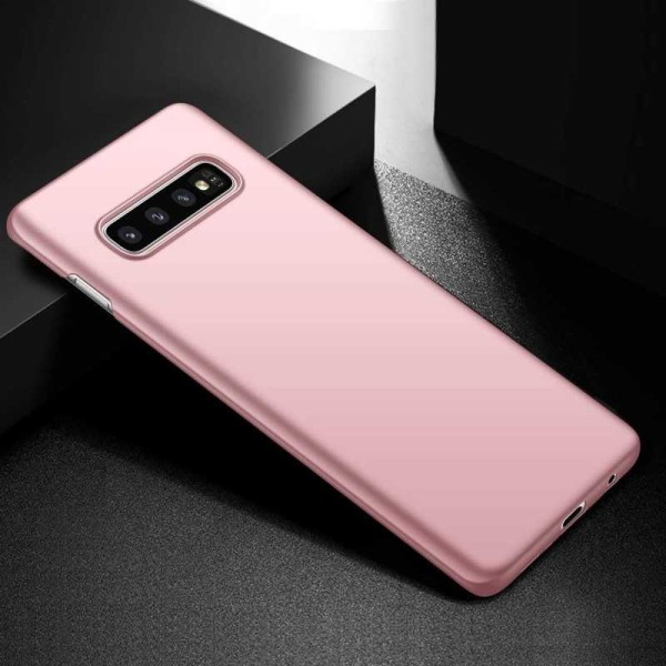 Samsung S10e Ultra-tynn gummibelagt Cover Basic V2 Pink gold