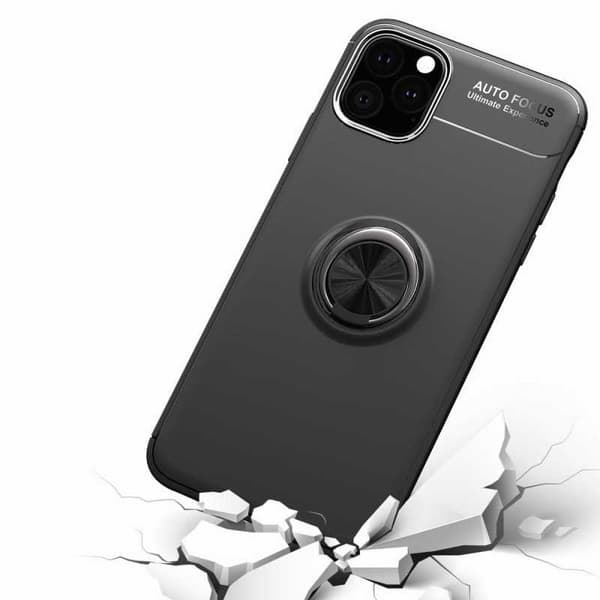 iPhone 12 Mini Käytännöllinen iskunkestävä kotelo sormustelineellä V3 Black