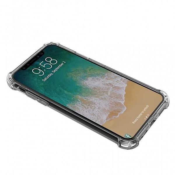 iPhone X Stødabsorberende Silikone Shell Shockr Transparent
