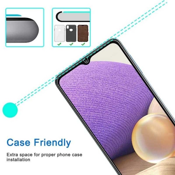 Samsung A32 5G Härdat glas 0.26mm 2.5D 9H Transparent