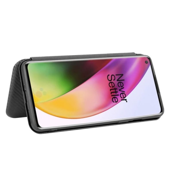 OnePlus 8 Flip Veske Kortspor CarbonDreams Black