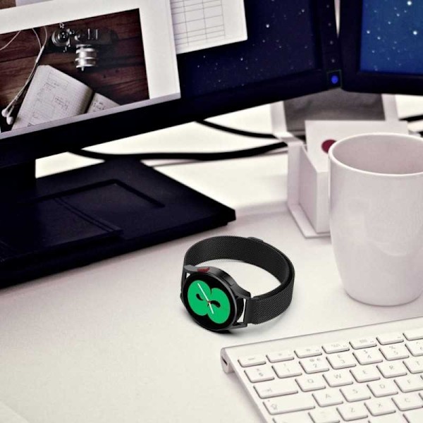 Samsung Galaxy Watch 4 (40/42/44/46mm) Armband Milanesisk Loop Svart