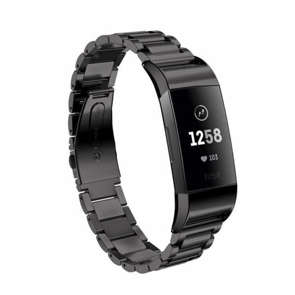 Metallirannekoru Fitbit Charge 3 musta Black