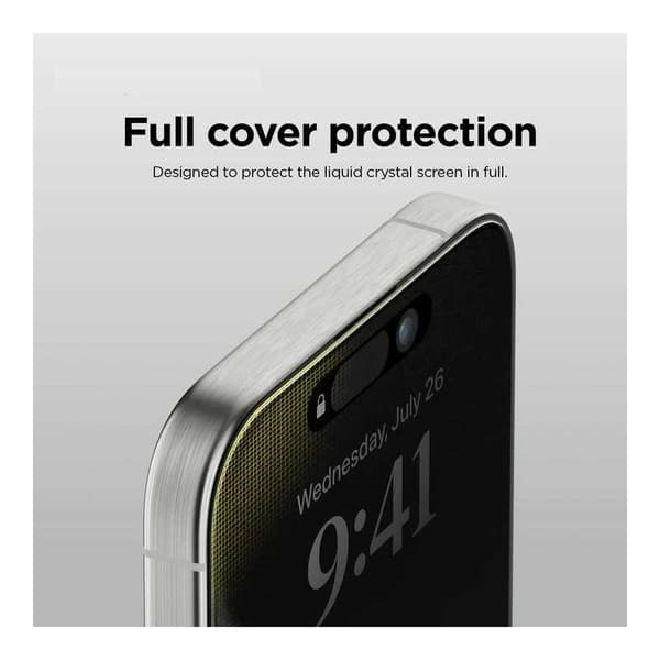 2-PACK iPhone 15 Privacy Härdat glas 0.26mm 2.5D 9H Transparent