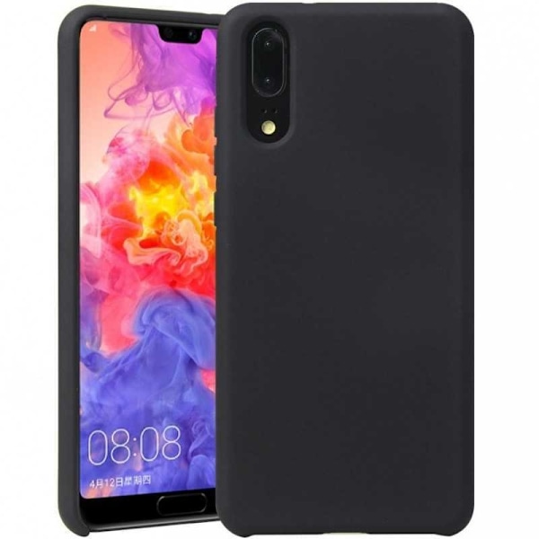 Xiaomi Mi 9 Gummibelagd Mattsvart Silikon Skal Svart