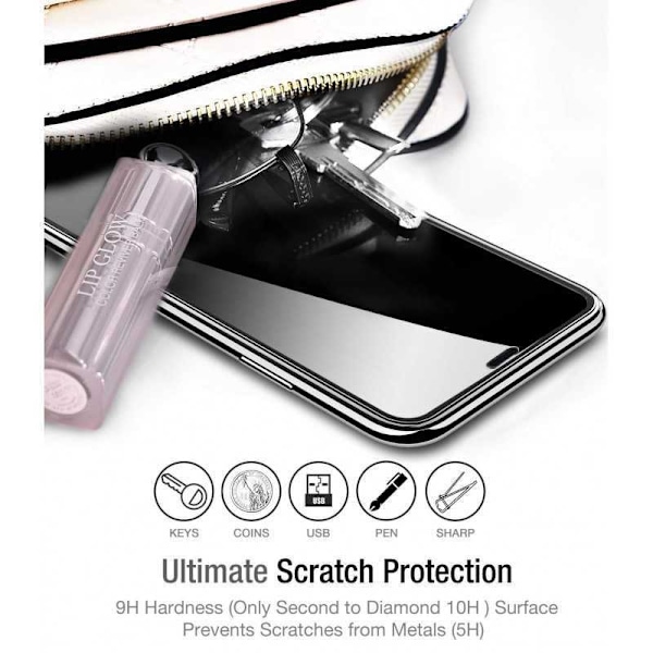 2-PACK iPhone 11 Pro Max karkaistu lasi 0,26 mm 9H Fullframe Transparent