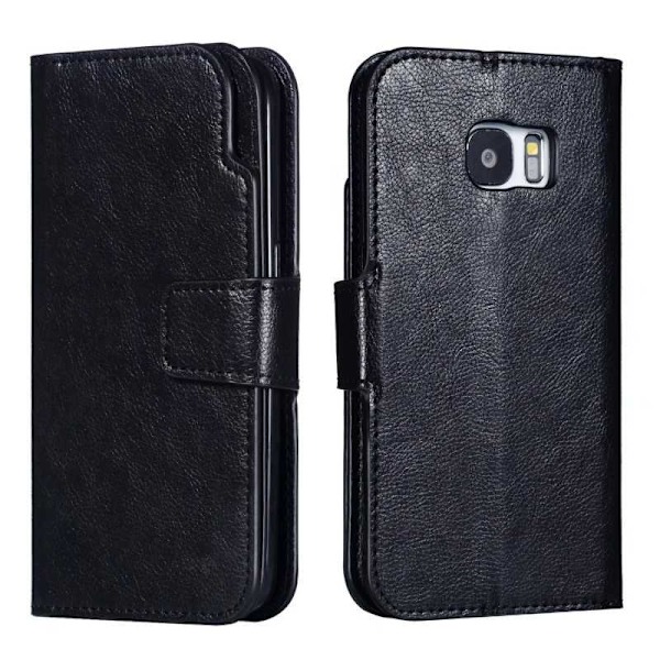 Samsung S7 Praktisk Pung-etui med 12-bakker Array V4 Black